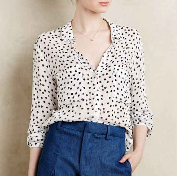 Anthropologie Tops - ANTHROPOLOGIE Cloth & Stone dotscape top